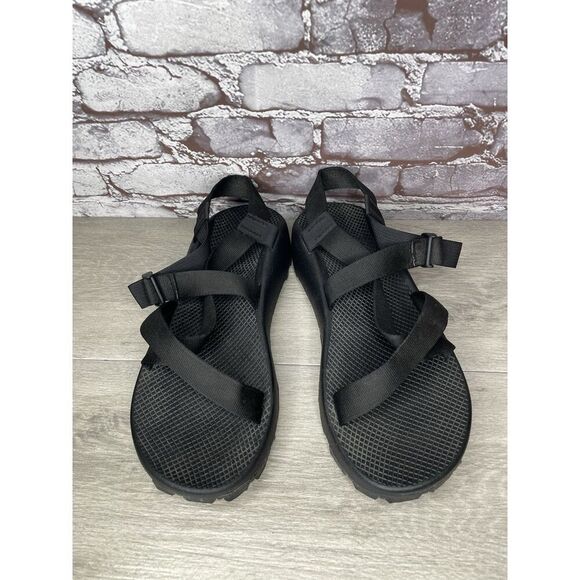 Chaco Z/Cloud Vibram Black Nylon Hiking Trail AnkleStrap Sandals Men 13M US/46EU - Picture 11 of 16